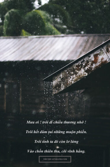 Hình ảnh thơ hay về mưa