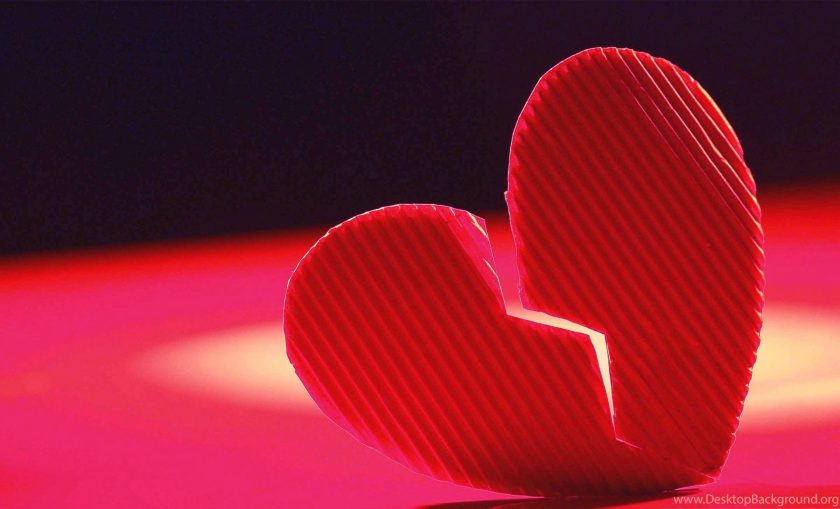 hình ảnh trái tim buồn chia đôi