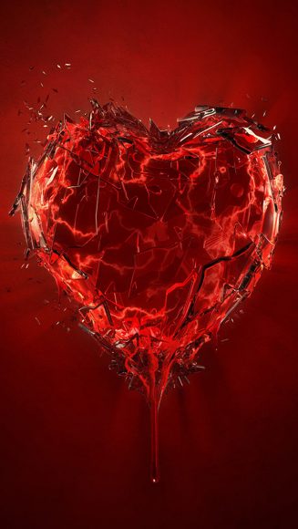 hình ảnh trái tim buồn đau khổ