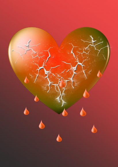 hình ảnh trái tim buồn rạn vỡ