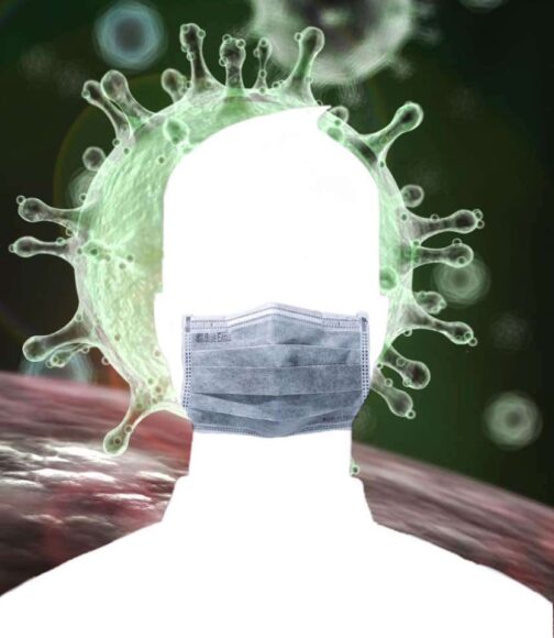 Hình Avatar Nam đeo khẩu trang cách ly