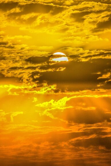 hình nền màu vàng đẹp về hoàng hôn