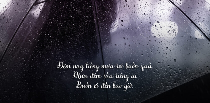 quotes buồn và mưa