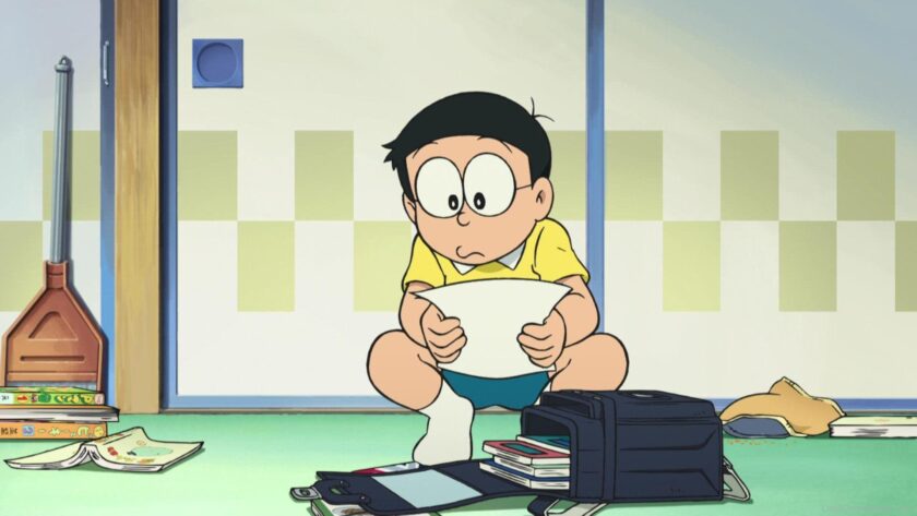Ảnh nobita học điểm kém lười biếng