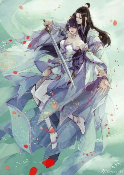 Hình ảnh anime đôi cổ trang đẹp nhất