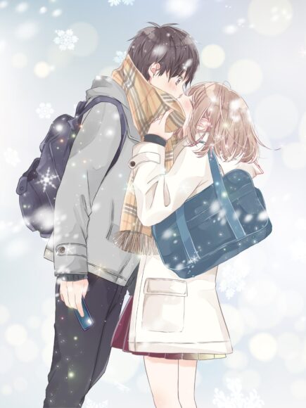 Hình ảnh anime đôi couple lãng mạn