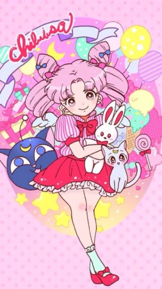 hình ảnh của thủy thủ mặt trăng chibi cute nhất