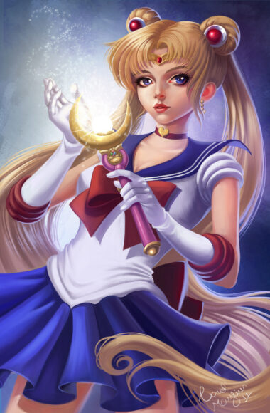 hình ảnh của thủy thủ mặt trăng chiến đấu