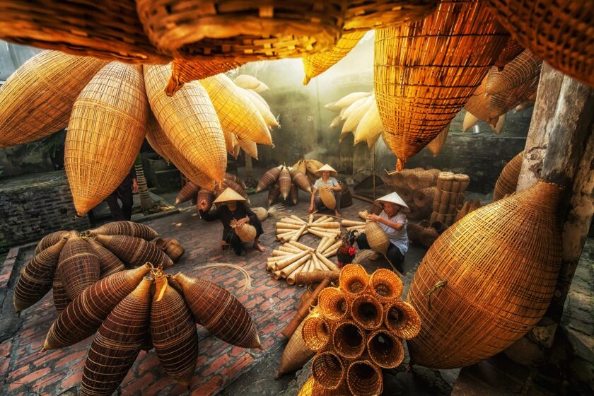 hình ảnh làng quê việt nam trù phú đầm ấm