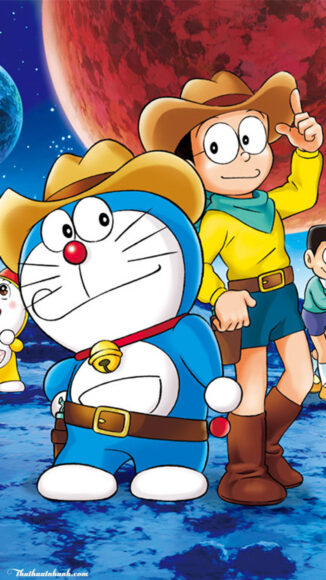 Hình ảnh Nobita và Doremon ngầu