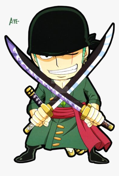 Hình ảnh one piece kiếm sĩ zoro cute