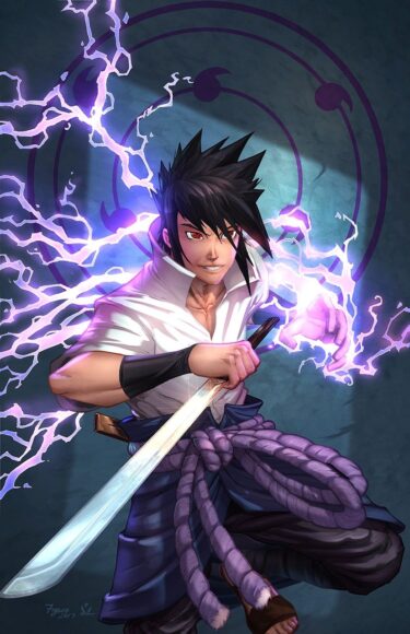 Hình ảnh Sasuke chiến đấu dũng cảm