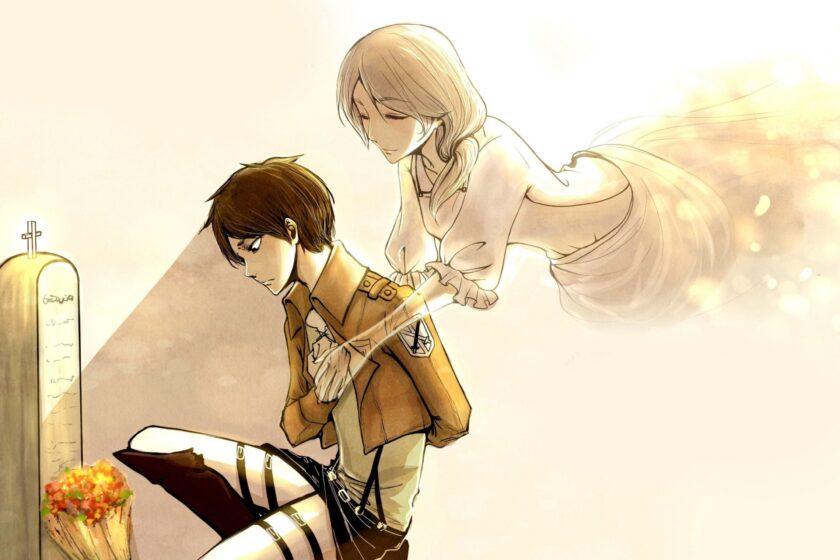 hình ảnh tình mẫu tử thiêng liêng giữa Eren và mẹ Carla