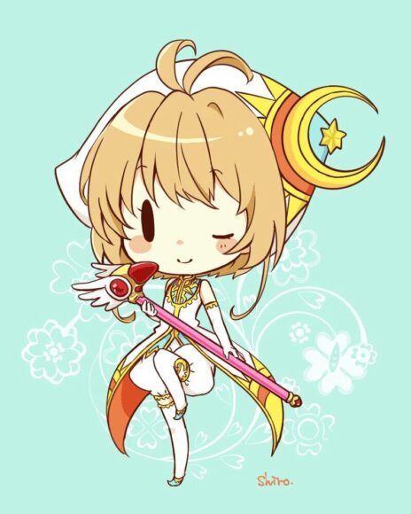 ảnh sakura chibi thiên sứ mặt trắng