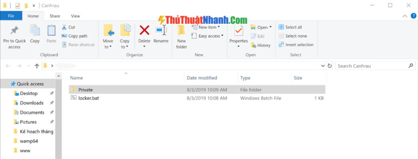 Đặt pass cho folder đơn giản 3