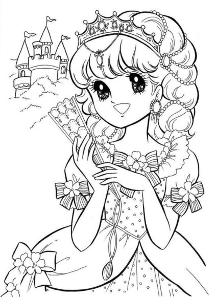 Tranh tô màu công chúa dành cho bé gái 7 tuổi
