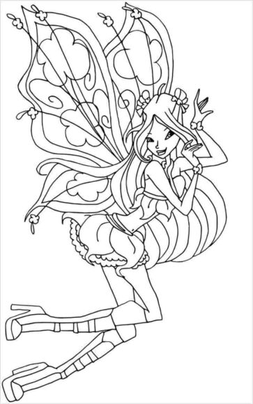 Tranh tô màu công chúa Winx đẹp nhất