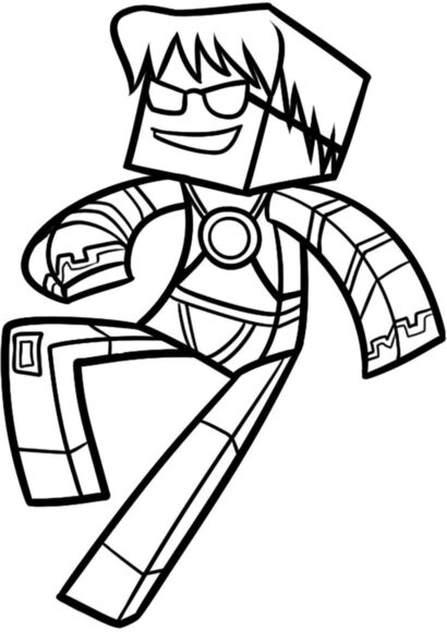 Ảnh Minecraft cho bé tập tô