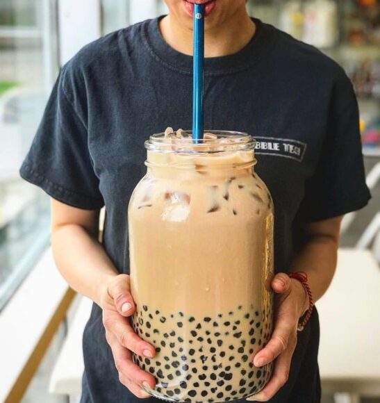 hình ảnh trà sữa đẹp khổng lồ