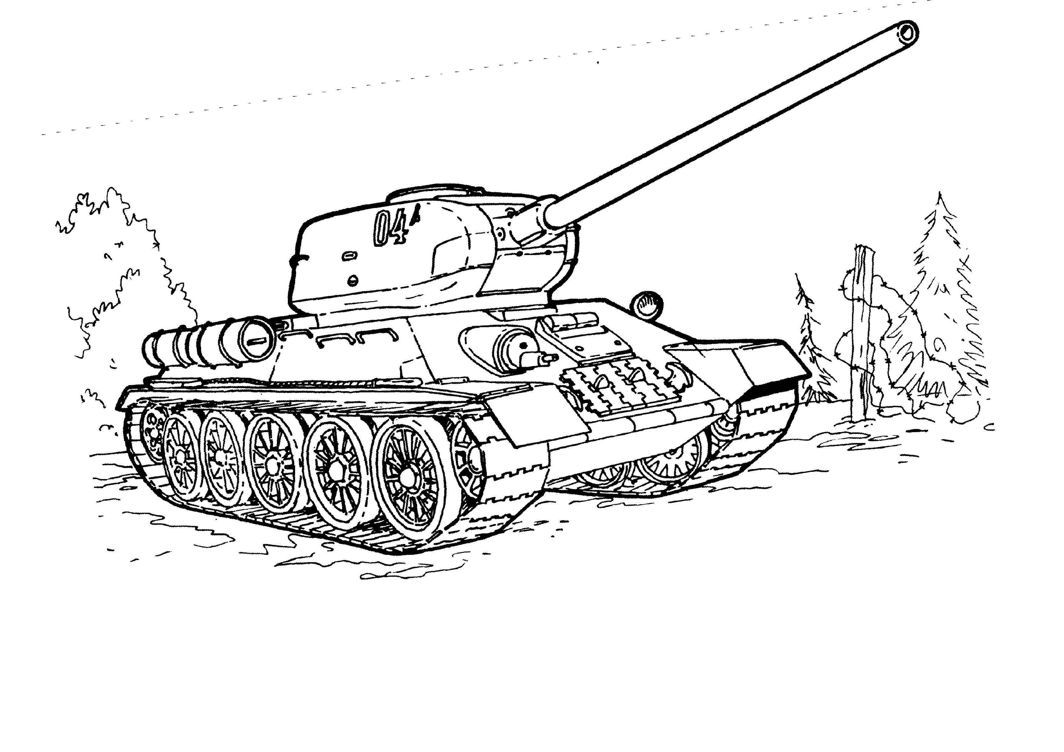 vẽ xe tăng