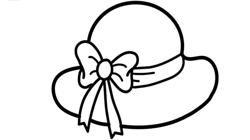Tranh tô màu cái mũ dành cho bạn gái
