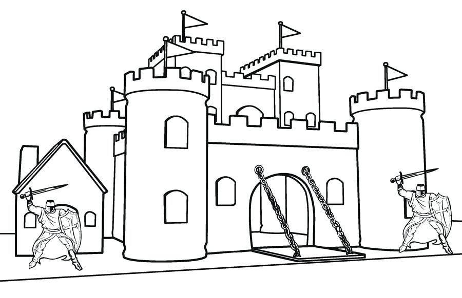 Bộ tranh vẽ tô màu lâu đài cho con đam mê khám phá