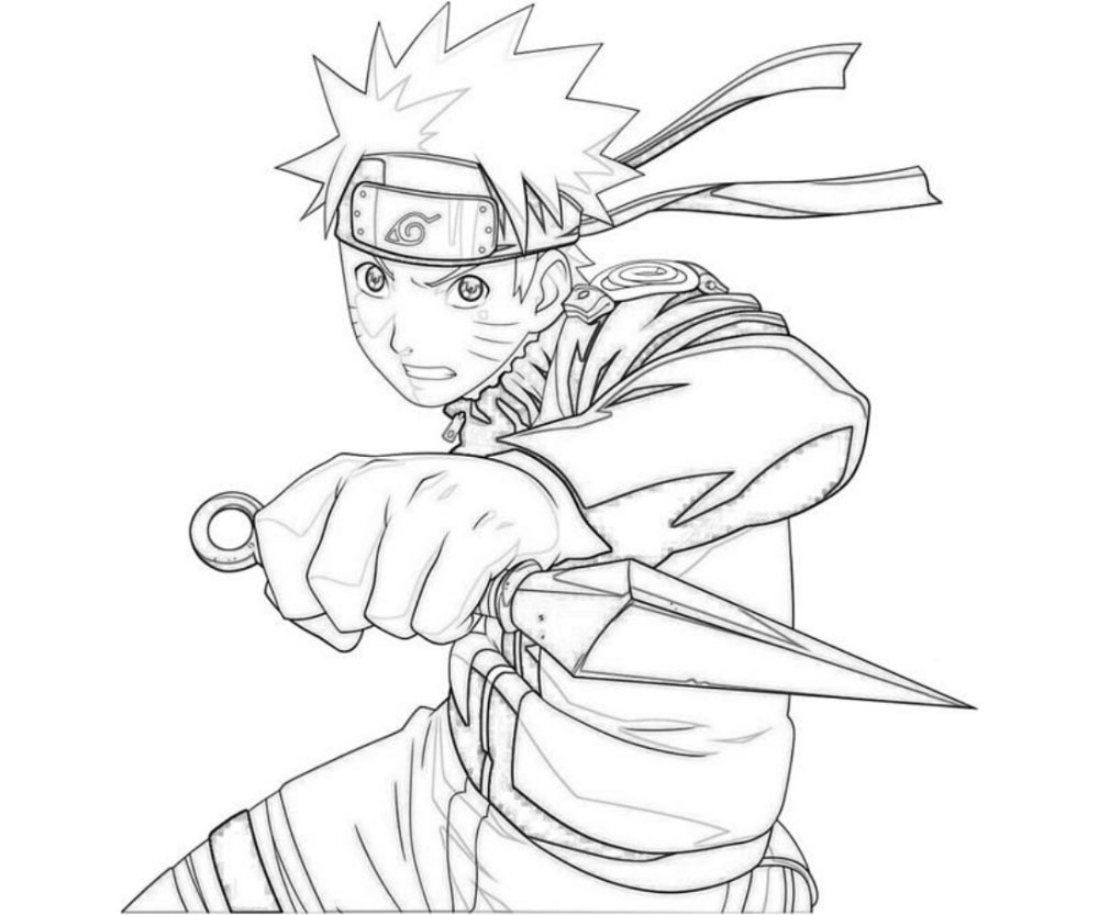 Tranh Tô Màu Naruto Đẹp Nhất Cho Bé Sáng Tạo Ninja