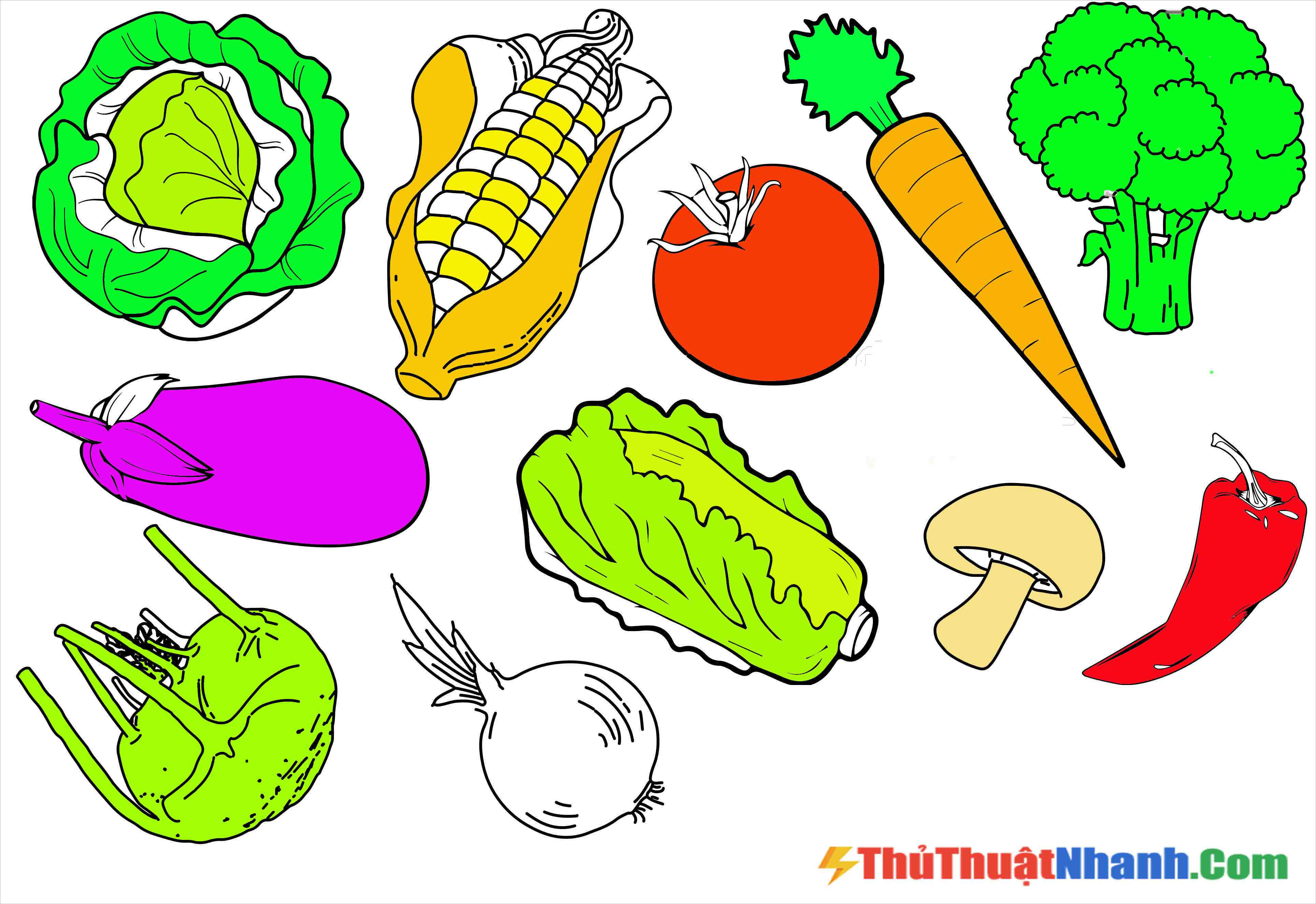 Xem rộng lớn 48 hình ảnh về hình vẽ những loại rau củ trái cây - NEC