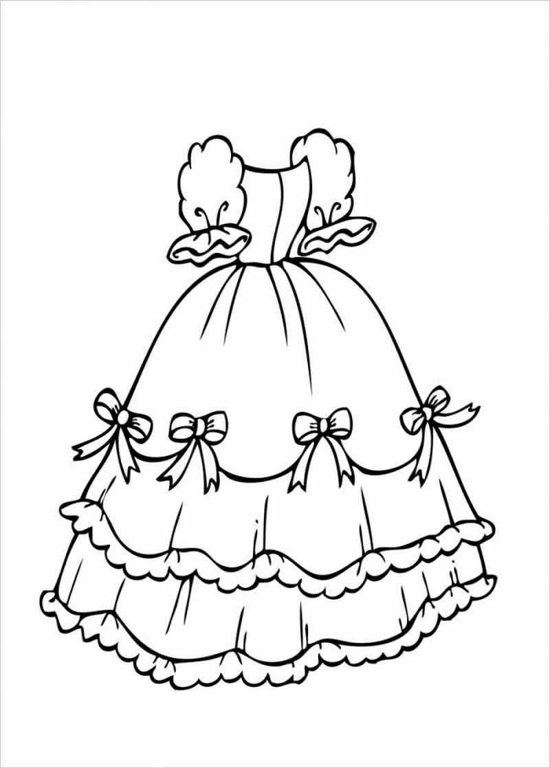 Tranh tô màu váy đẹp đa dạng kiểu mẫu thời trang  Trường Tiểu học Thủ Lệ