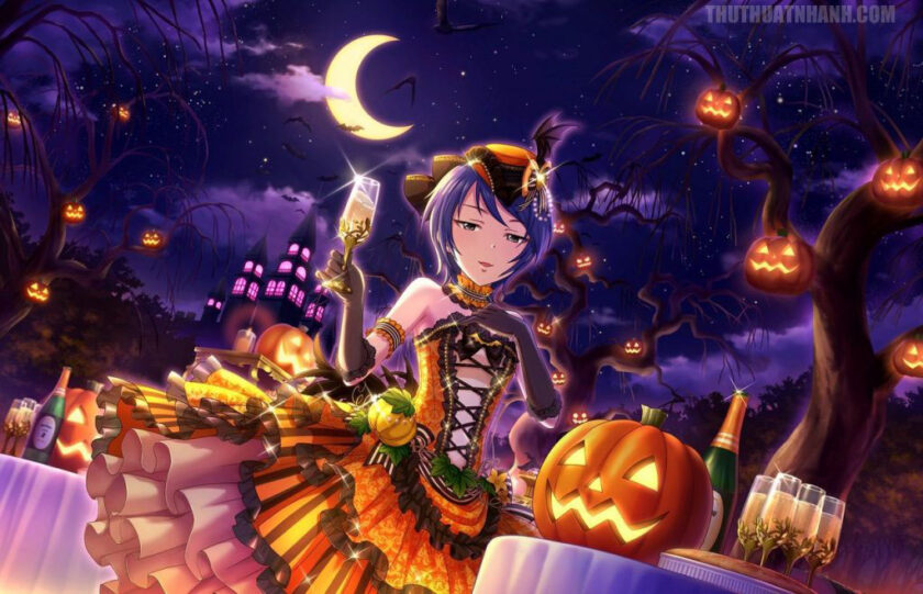 hình ảnh anime halloween đẹp cho otaku
