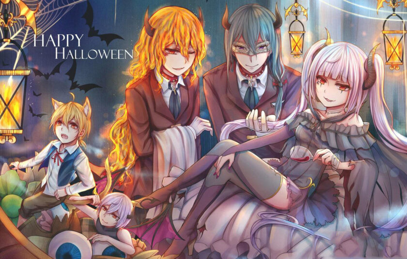 hình ảnh anime halloween đẹp dễ thương