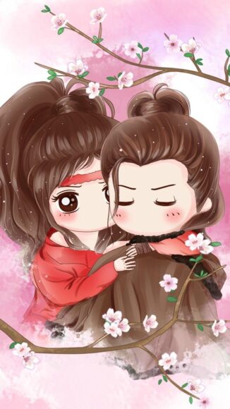 hình ảnh chibi tình yêu dễ thương đáng yêu