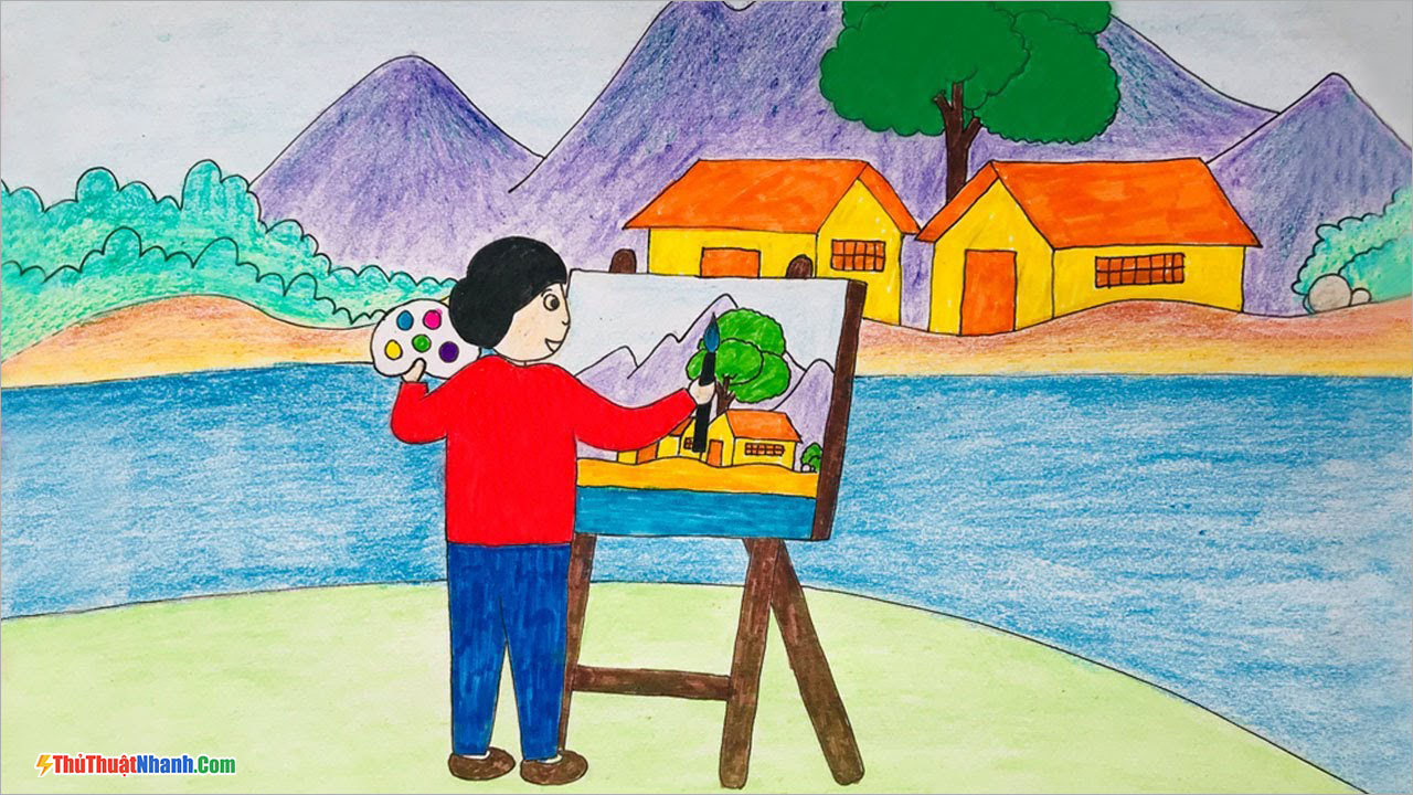 Vẽ tranh ƯỚC MƠ CỦA EM đẹp đơn giản cho học sinh lớp 89