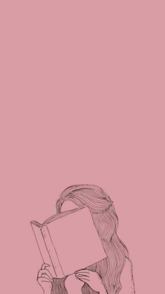 hình nền màu hồng tranh vẽ anime đẹp