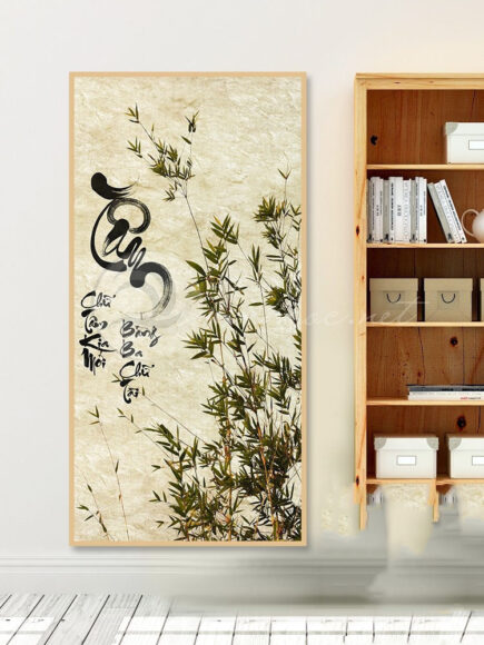 tranh thư pháp treo tường