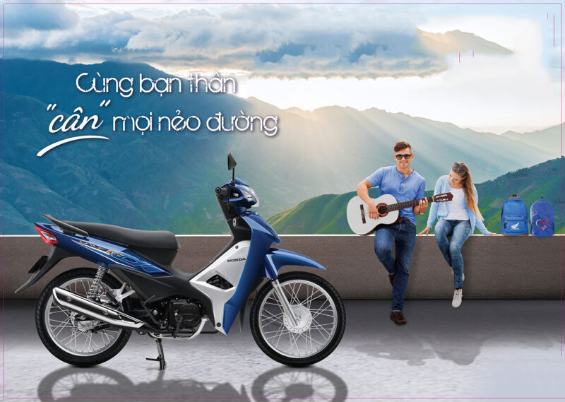 Ảnh xe wave quảng cáo