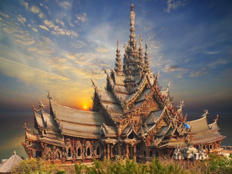 Hình ảnh Pattaya đẹp ngôi đền sự thật