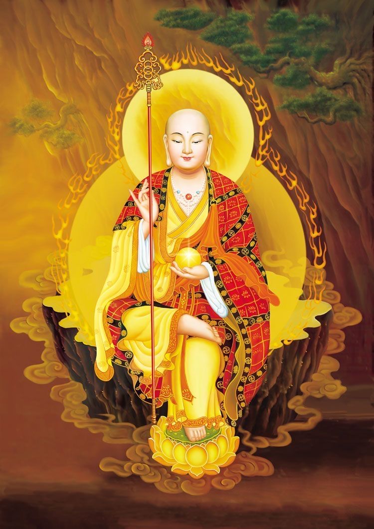 Hình ảnh địa tạng bồ tát đẹp, uy nghiêm trong Phật giáo