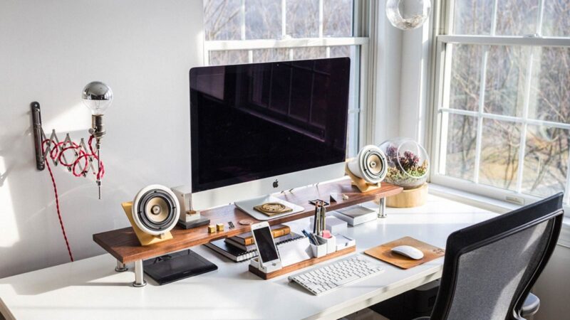 Hình ảnh góc làm việc đẹp cho dân văn phòng