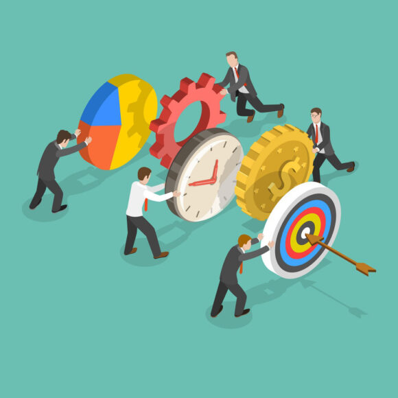 Hình ảnh làm việc nhóm hoạt hình