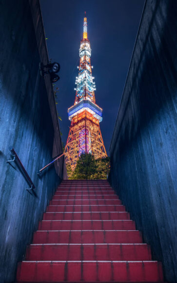 Hình ảnh tháp Tokyo đẹp kỳ ảo