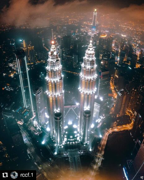 Hình ảnh tháp đôi Malaysia đẹp long lanh