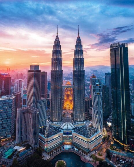 Hình ảnh tháp đôi Malaysia đẹp tuyệt mỹ