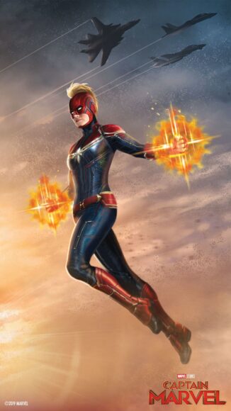 hình ảnh Captain Marvel quyền năng