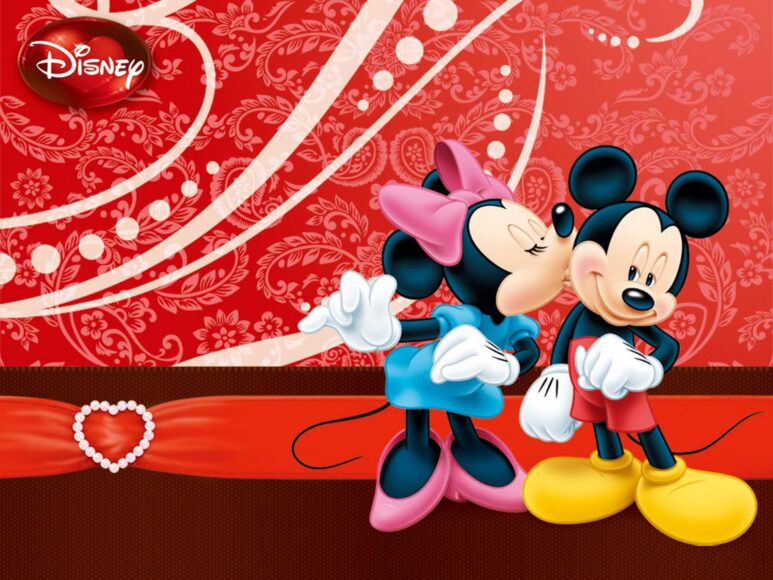 hình ảnh chuột mickey dễ thương valentine