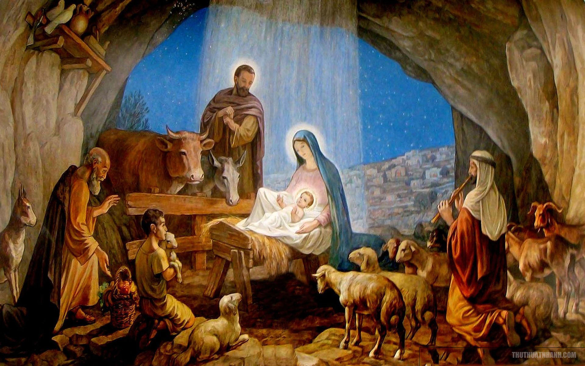 Hình ảnh hang đá Giáng Sinh đẹp và ý nghĩa cho Công Giáo