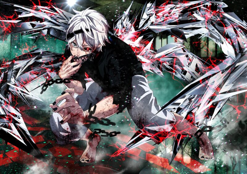 hình ảnh kaneki ken chiến đấu với kagune