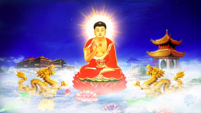 hình ảnh phật a di đà linh thiêng