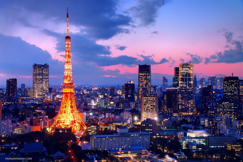 hình ảnh tháp Tokyo Japan