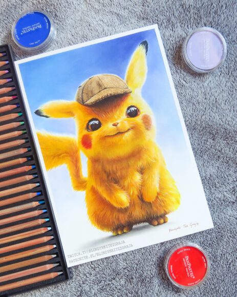hình vẽ Pokemon pikachu đáng yêu